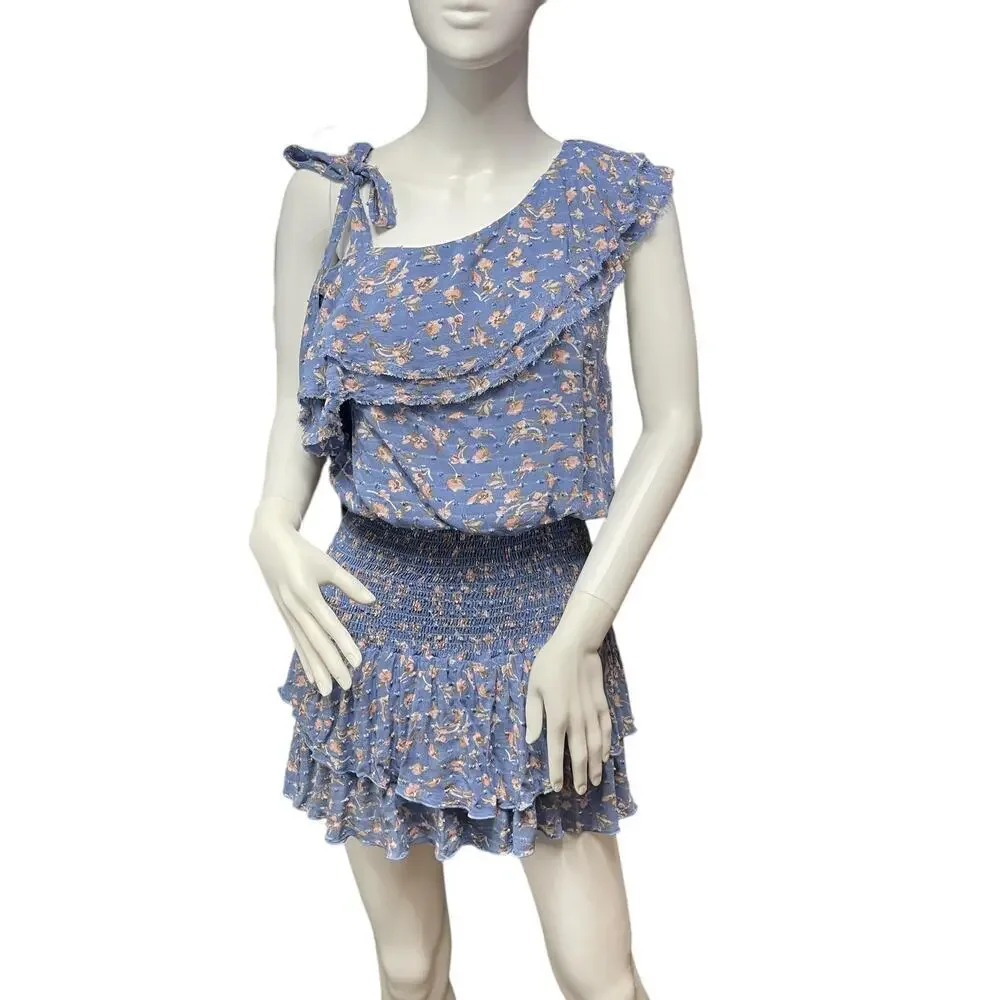 Planet Blue Life Mini Skort Skirt and Top Matching Set Size S